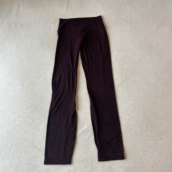 Lululemon Pants - Lululemon Align High-Rise Pant 24 Burgundy Black Speckled‎ Leggings 2